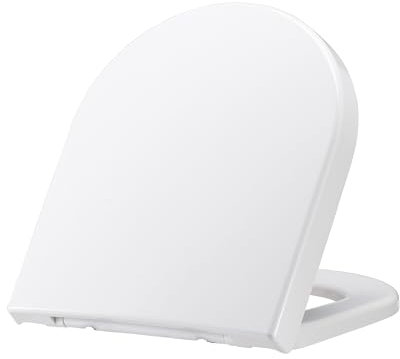 Grünblatt WC Sitz passend für Villeory & Boch Toilette Subway Absenkautomatik und abnehmbar zur Reinigung, Duroplast, weiß (passend zu Subway 2.0)