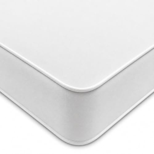 eXtreme comfort ltd Cloud Essentials Small Single Mattress | Bonnel Spring, Dual Sided, Soft Comfort Support, Budget Design, White, 2ft6 x 5ft9 (75 x 190 x 17cm)