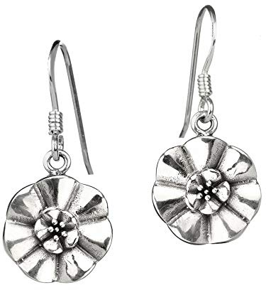 White Rose of Scotland - Jakobiten Ohrhänger aus Schottland - Sterling Silber