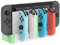 FYOUNG Controller Ladestation für Joy Con kompatibel mit Nintendo Switch & Switch OLED, Switch Ladestation Zubehör für JoyCons mit LED-Anzeige - Hellgrün&Weiß