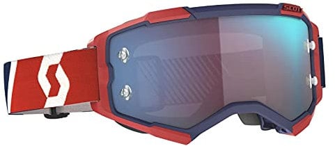 scott Fury Occhiali Motocross rosso/blu