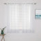 MIULEE 2er Set Voile Vorhang mit Ösen Transparente Gardine aus Voile Polyester Wohnzimmer Luftig Dekoschal für Schlafzimmer Weiß 160 x 140cm H x B, Grommet Top