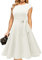 DRESSTELLS Cocktail Dress for Women, White Graduation Prom Dress for Teen, Formal Wedding Guest Dress,Summer Vintage Tea Party Dress 2024 White 3XL