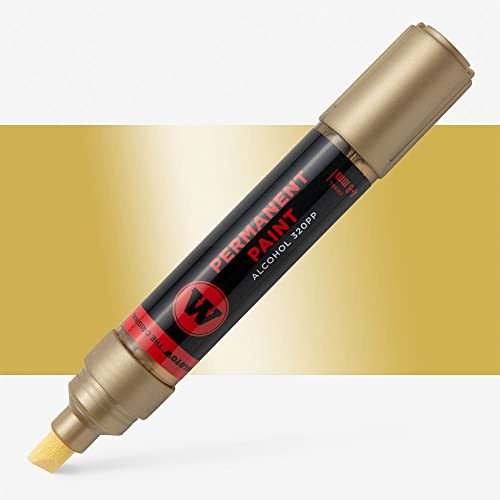 Molotow : 320PP: Permanent-Lack-Alkoholmarker, 4-8 mm, Gold - Meißelspitze, Markierstift