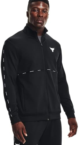 Under Armour 1367084-001-LG Project Rock Knit Track-Trainingsjacke für Herren, Schwarz, Größe L