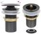 vidaXL Ablaufgarnitur ohne Überlauf 8cm Saitenhalter Pop Up Abfluss Ablaufventil Waschbecken Waschtisch Badezimmer Grau 6,4x6,4x9,1cm