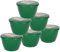 Just Pudding Basins 6 Pack of 1 Pint Plastic Pudding Basins Medium Sized Emerald Green Food Safe Steaming Bowls