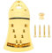 Mandolin Tailpiece with Screws, Golden 8-String Triangular Mandolin Tailpiece Mandolin Electroplated Guitar Tailpiece Musical Instrument Accessories for Electric Guitar 8 String Mandolin