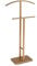 Versa Lund Moderner und multifunktionaler Herrendiener mit 2 Haken oder Aufhängern für Männer- oder Damenkleidung, Maßnahmen (H x L x B) 100 x 20 x 52 cm, Stahl, Farbe: Gold