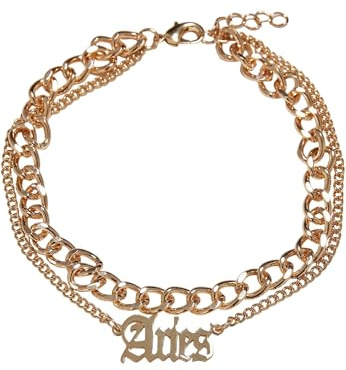 Urban Classics Unisex Zodiac Golden Anklet