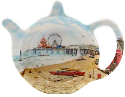 The Leonardo Collection LP94791 Sandy Bay Seaside Beach Huts Small Serving Tray