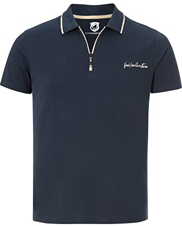 Jan Vanderstorm Herren Poloshirt Johar Dunkelblau, L - 52/54