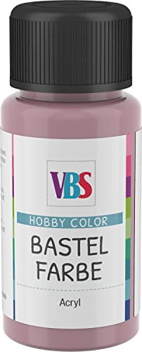 VBS Bastelfarbe 50ml Acrylfarbe Hobby Color Künstler Basteln Malen Pastell-Rosa