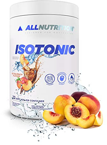 ALLNUTRITION Isotonisches Getränkekonzentrat in Pulverform - Steigerung der Ausdauer und Erholung nach Training - Hydratisiert Elektrolytauffüllung mit Glukose 700 g Eistee Pfirsich