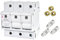 grenda-hammer® | Neozed Sicherung Lasttrennschalter Set D02-3-polig Set mit Schmelzeinsätzen und Passhülsen (Lasttrenner Set 3x25 Ampère)