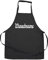 Elefantasie Personalisierte Schürze mit Name, Kochschürze für Backen, Kochen, Malen, Geschenkidee für Kinder und Erwachsene 11-99 Jahre schwarz
