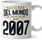MUGFFINS Tazas 2007 Cumpleaños - En Español - Haciendo del Mundo un Lugar Mejor - 11 oz / 330 ml - Regalo original y divertido