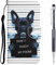 Grandoin Compatible with iPhone XR Case, Wallet Leather Flip Case with Card Holder Slots Magnetic Closure Kickstand Shockproof Protective Phone Case for iPhone XR (6.1 Inches) (Dog)