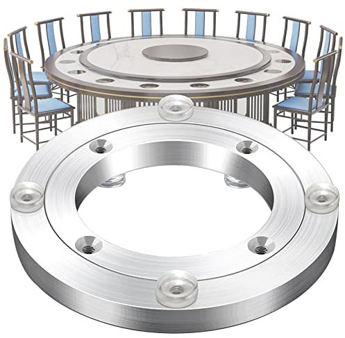 ESOYAWE Hochleistungs Lazy Susan Drehteller Kugellager, Aluminiumlegierung Drehtisch Drehkranz, Tisch Drehplatte Für Küchenregal Esstisch Kuchendekoration TV-Monitorständer (Ø12-100 cm)
