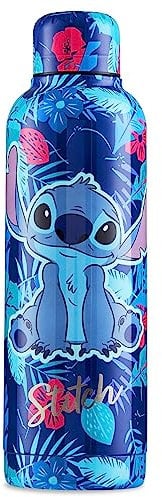 Disney Borraccia Termica - Borraccia Acciaio Inox Stitch 515 ml Borraccia Bambini e Adulti senza BPA per Scuola Sport Viaggio Bottiglia Riutilizzabile Stitch Gadget Regalo