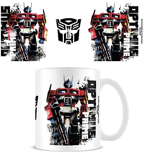Pyramid International Transformers Mug (Classic Design) 11oz Ceramic Coffee Mug, Cups and Coffee Mugs for Men and Mugs for Women - Official Merchandise, White
