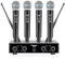 Flygrow Pro Wireless Microphone System, 4-Channel UHF Wireless Mic, Fixed Frequency Metal Cordless Mic with 4 Handheld Dynamic Microphones for Home Karaoke, Meeting, Wedding,250ft Range (4 Handheld)