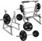 2 Stück Squat Rack Stifthalter, Langhantelablage Stifthalter mit 2 Mini-Langhanteln und Gewichten, Make-up-Pinsel-Organizer für Zuhause und Büro