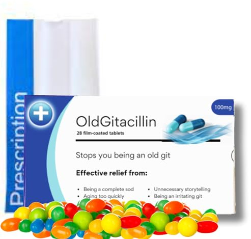 Funny Rude Prank Pill Box Filled with Jelly Beans, Perfect for a Birthday Present, Aprils Fools Day Gift, Christmas, Valentines, Boyfriend, Girlfriend, or just as a Prank Gift (OldGitacillin)