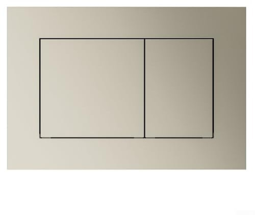 Compact and Space Saving Design Perfect Fit for Small and Large Bathrooms For TECE Dual Flush Plate (Brushed nickel (9240418)))