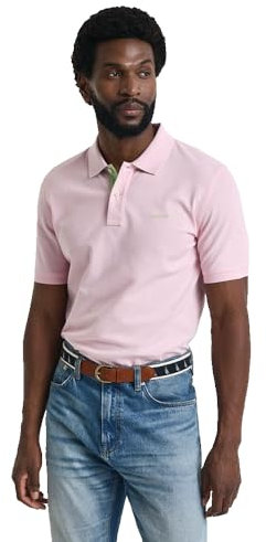 GANT Herren REG Contrast Pique SS Polo Polohemd, California PINK, 56
