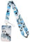 Juanooo Cordon tour de cou bleu marine avec porte-cartes pour clés - Coque rigide en plastique - Joli badge pour femmes, filles et enfants - Cordon de croisière pour carte de bateau