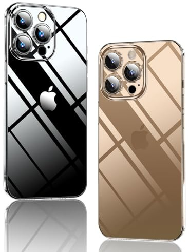 DataRoad für iPhone 16 Pro Dünn Hülle,Papierdünne Transparente Finish-Hautback-Hülle [Nicht vergilbt] Slim Schutzabdeckung mit Kameraschutz 6,3 Zoll (Transparent)