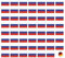 Samunshi® Aufkleber Set Russland Fahnen Auto Aufkleber Sticker 55 Flaggen Set je 5cm breit | Länderflaggen Natiaonflahnen Länderfahnen | Camper Fahrrad Auto Motorrad