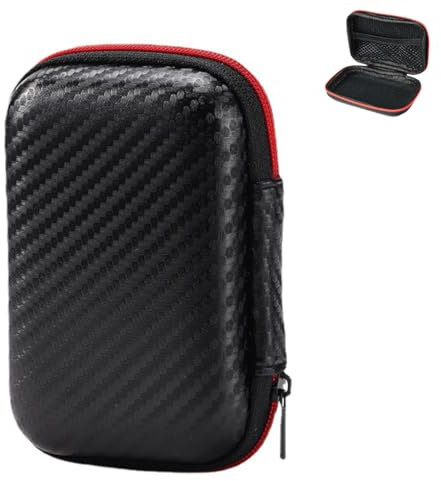 OQKAHIV 1 pcs Pochettes pour disque dur - Étui pour Disque Dur externe, Pochette pour disque dur externe, Portable Sac de Voyage de Stockage de Protection, Un MUST pour tout disque dur externe | Noir