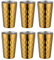 Buyer Star 10oz Edelstahl Becher Set, 6 Stück Doppelwandiger Metallbecher, Gold Vakuum Stapelbar Isolierte Tragbare Trinkbecher Unzerbrechliche Gläser, für Zuhause Outdoor Restaurant
