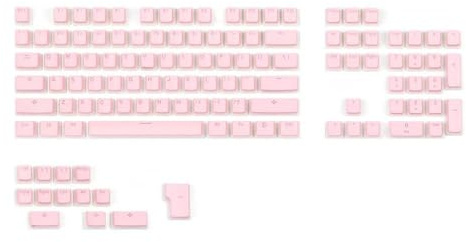 QPSJXN Puddingschlüsselkaps Set 108 OEM-Profil PBT Double Shot Shine-Through Durchscheinende ANSI- und ISO-Layouts
