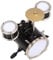 JUMPLAWN Miniatur Schlagzeug Modell Für Puppenhaus Musikinstrument Deko Zubehör Mini Drum Aus Leicht Und Stabil Für Kreative Szenen