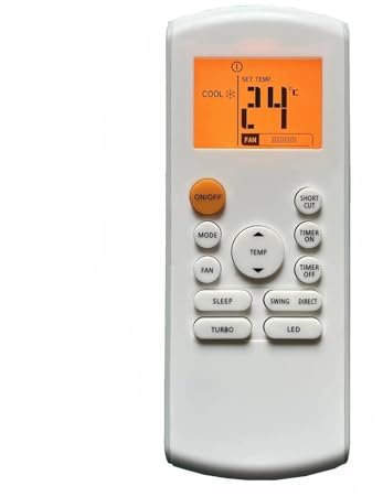 Télécommande for climatiseur Kaysun RG57A4/bfem KID02S Maxicool RG57A6/bfem Kaisai RG57A6(B)/bfem RG57A4-BGEF, 1 pièce