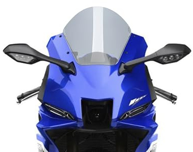 Puig 22285H R-Racer Windscreen, sport screen made of high-impact acrylic with aerodynamic design, wind tunnel tested and TÜV certified, Smoke