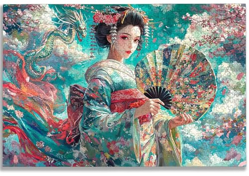 Puzzle 5000 Teile Japan, Puzzle 5000 Teile Erwachsene, Holzpuzzle Erwachsene mit Exquisiter Verpackungsbox, Klassische Puzzles Schönheit für Die Ganze Familie, Groß Puzzles für Geschenke, Dekor, -1641