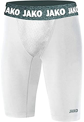 JAKO Kinder Short Tights Compression 2.0, Weiß, 164