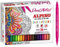 Alpino Color Experience 36 Dual Artist Marker Pens | Marker mit zwei Spitzen: Brush Tip und Fine Tip | Lettering und Mandala Marker | Marker Kit
