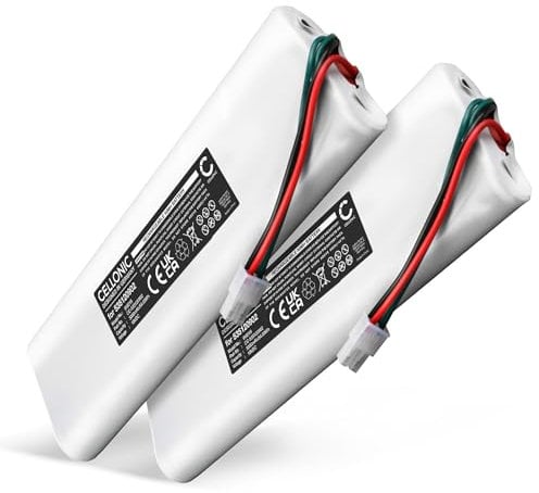 CELLONIC 2X Batterie Compatible avec Husqvarna Automower 220AC, Automower 230 ACX, 220 AC, 210C, 260 ACX, G2, Solar Hybrid, Solarmower 1996 (535120902, 535120901) 3Ah 18V NiMH