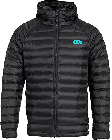 OX Tools Ribbed Padded Jacket - XXL, Black, XXL EU