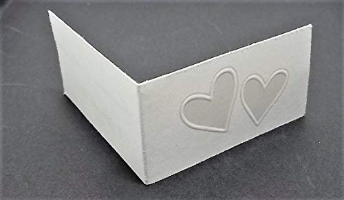 LE GEMME DI VENEZIA 40 Bigliettini per bomboniera Matrimonio o Promessa Stampa Personalizzata in Omaggio 2 Cuori