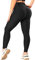 RIOJOY Damen Push Up Leggings - High Waist Anti Cellulite Leggins Scrunch Butt Po Lifting Sporthose Yogahose, Schwarz S