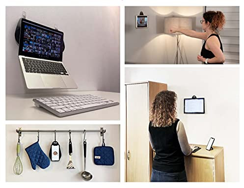 G-Hold Home Hang Screen Riser - Portable & Universal Wall Mount for any tablet, iPad, laptop, MacBook, smartphone iPhone, for sit stand desk, protecting your posture (Twin Pack)