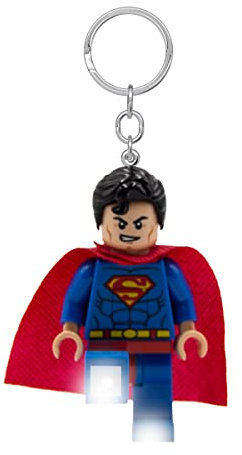 LEGO DC Super Heroes Keychain Light - Superman - 3 Inch Tall Figure (KE39H), Blue, S