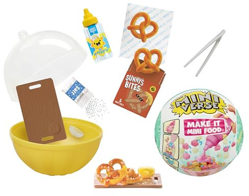 MGA's Miniverse Make It Mini Food Cafe Serie 2 - DIY Food Cafe Playset mit UV-Licht, Blindverpackung, nachgebildeten Lebensmittelzutaten und Harz - nicht essbar - geeignet für Kinder ab 8 Jahren