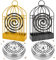 ZeYou Support Bobine Moustique 4 Pieces,Bruleur Spirale Anti Moustique,Mosquito Coil Holder,Porte Encens Spirale Anti Moustique pour Camping,Extérieur,Jardin,Intérieur et Extérieur